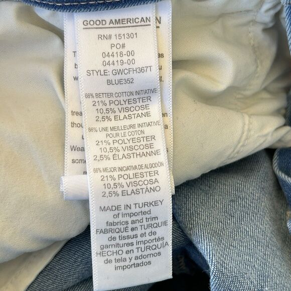 Good American Good Waist‎ Jeans 8 / 29 Blue High Rise Skinny Distressed Grunge - Picture 13 of 14